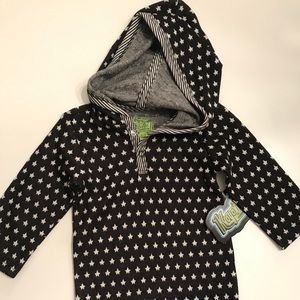 Kapital K Black Hooded Star Bodysuit